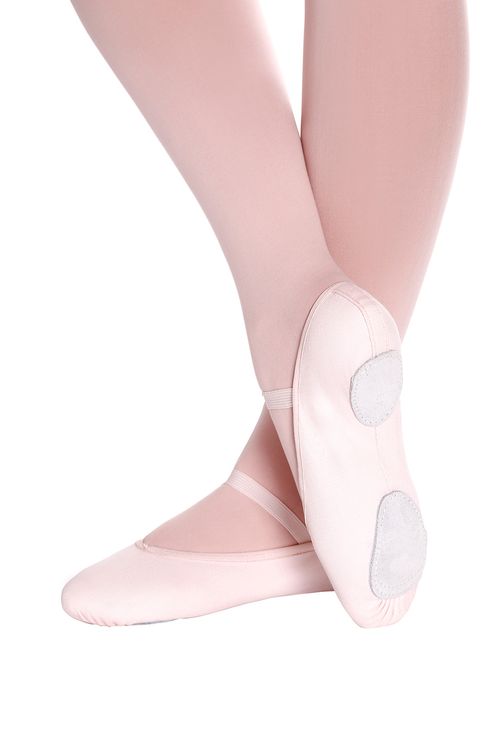 F23VG - C - Rosa - Sapatilha Vegana de Meia-Ponta Sola Dividida em Lona