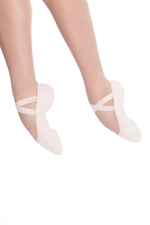 SD120VG - Rosa - C - Sapatilha de Meia-Ponta em Stretch Vegana