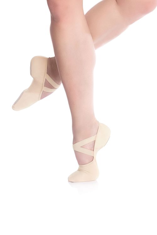 SD122 Bellamy - Rosa - C - Sapatilha de Meia-Ponta em Stretch