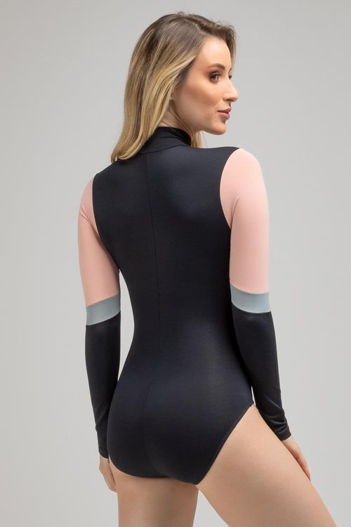 Collant Maressa Preto / Rosa Forte / Cinza Adulto - SD2043 (PROMOCIONAL)