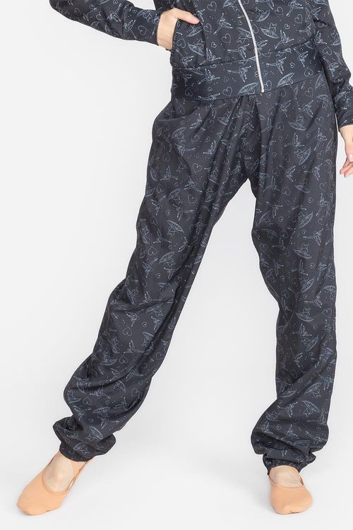 Calça de aquecimento Mundo Bailarinístico - Preto Adulto - MB37 ENTREGA RÁPIDA