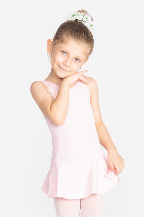 Collant Lara com saia - Rosa Clássico - Infantil - SD1251
