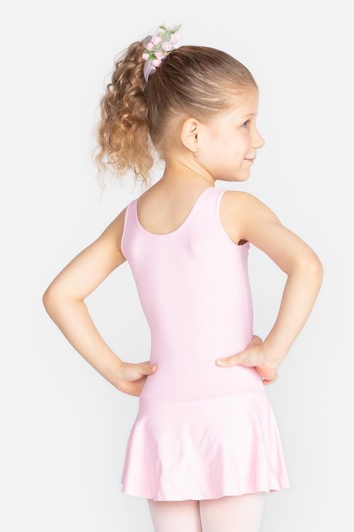 Collant Lara com saia - Rosa Forte - Infantil - SD1251