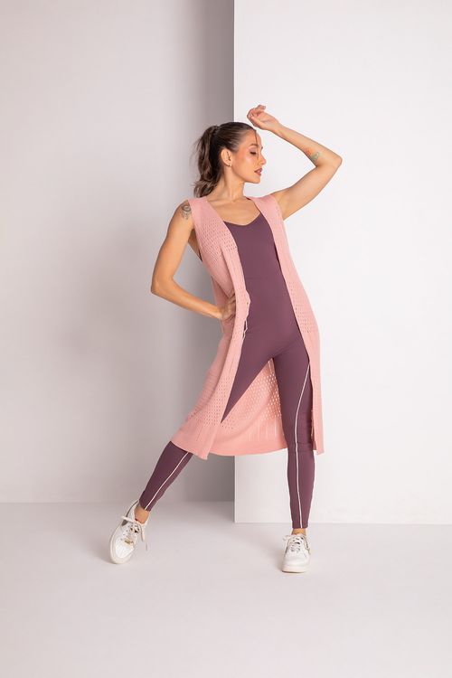 Maxi Colete Warm - Rosa Light - SD2244 -  Adulto