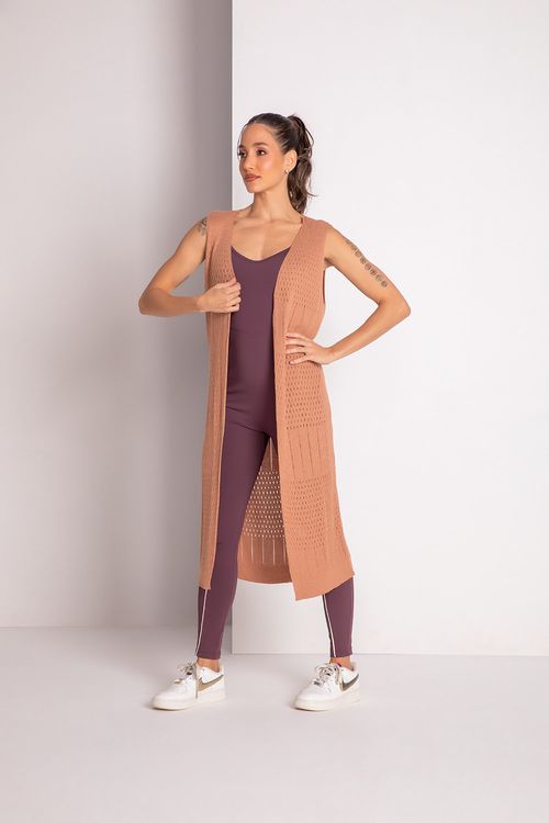 Maxi Colete Warm - Taupe - SD2244 -  Adulto
