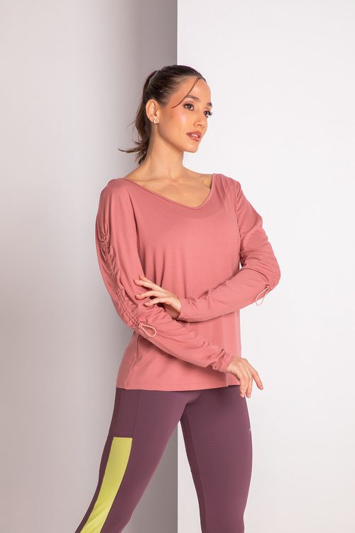 Blusa Drape - Rosa Velho SD2253 -  Adulto