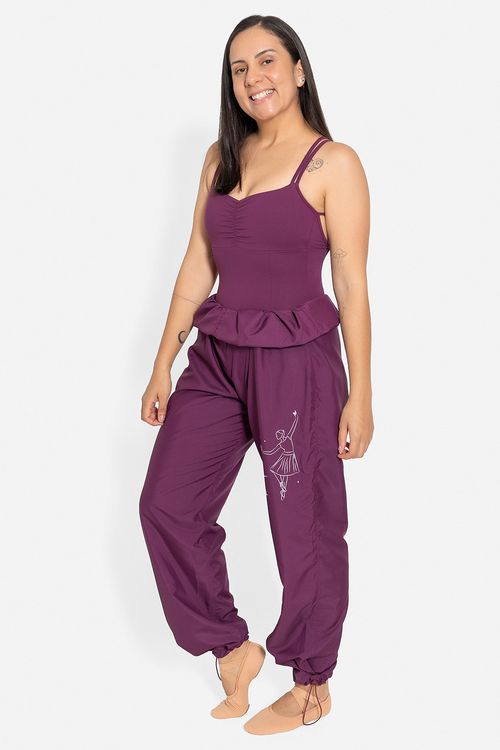 Calça de aquecimento Mundo Bailarinístico - Malbec  - MB47 Adulto