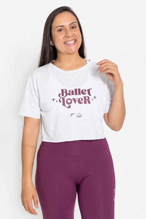 Blusa Mundo Bailarinístico - Branca  - MB52 1914 Adulto