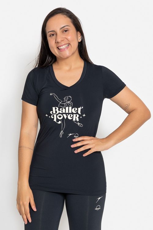 Camiseta Mundo Bailarinístico - Preto  - MB53 1912 Adulto