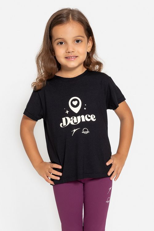 Camiseta Mundo Bailarinístico - Preto - MB60 1904 Infantil