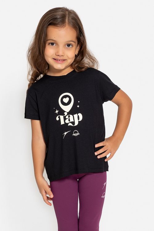 Camiseta Mundo Bailarinístico - Preto - MB60 1911 Infantil