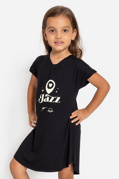 Vestido Mundo Bailarinístico - Preto  - MB61 1907 Infantil