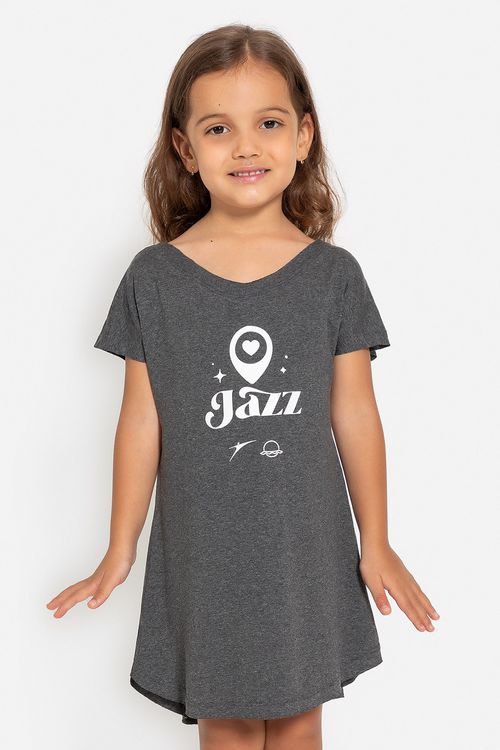 Vestido Mundo Bailarinístico - Mescla Preto  - MB61 1907 Infantil
