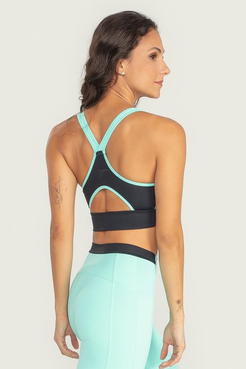 Top Leda - Verde Aruba / Preto - SD2345 - Adulto