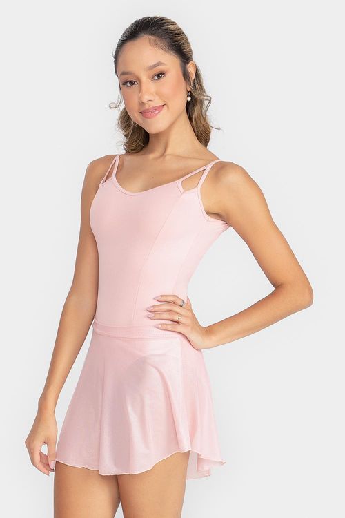 Saia Naiara - Rosa romântico - SD2217 Adulto