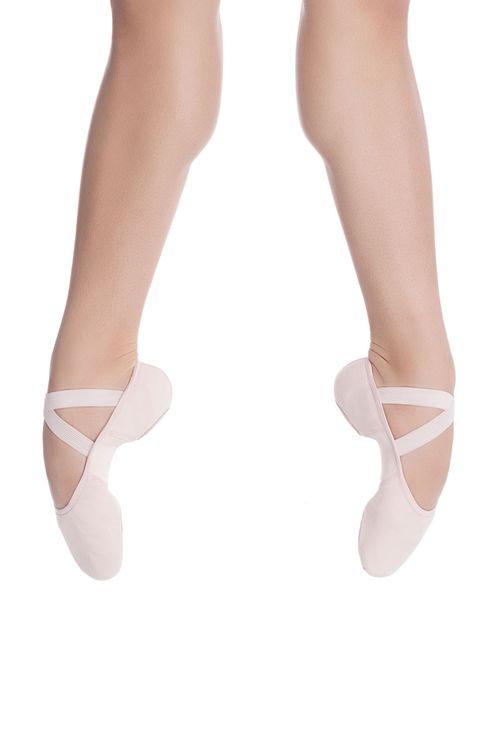 SD122 Bellamy- Sapatilha de Meia-Ponta em Stretch  - Rosa - D