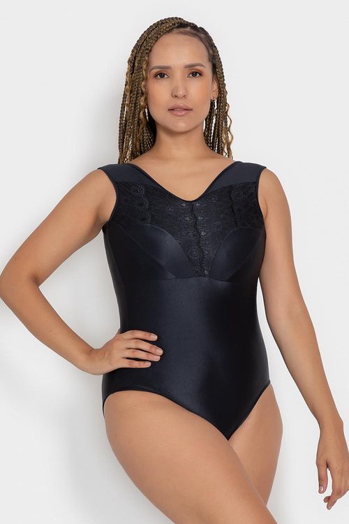 Collant Lia - Preto - SD2365 - Curvy