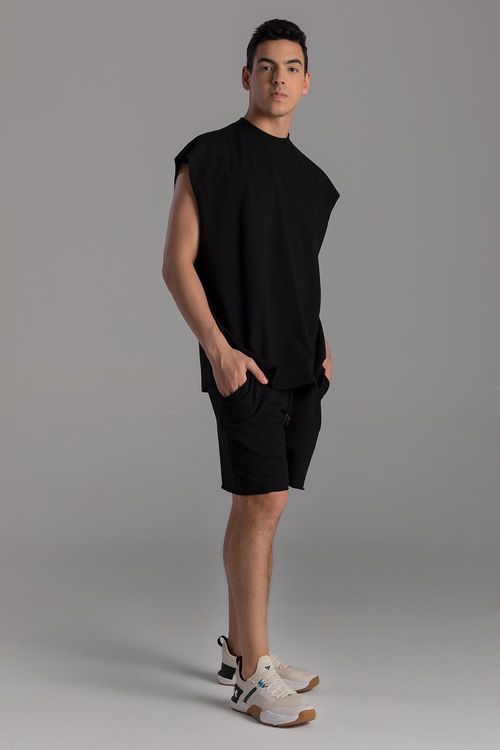 Bermuda Urba Comfy - Preto - SD2404 - Adulto