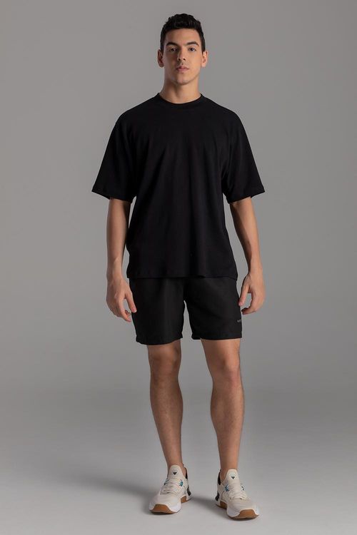 Camiseta Soft Oversized - Preto - SD2408 - Adulto