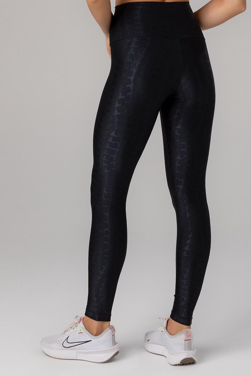 Calça Legging Jacquard ID Preto Trinys