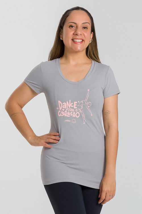 BLUSA MUNDO BAILARINÍSTICO ADULTO REF.MB79 - CINZA LOFT