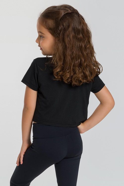 CROPPED MUNDO BAILARINÍSTICO - MB81 ADULTO - PRETO