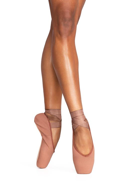 SD40C Toshie - Mocha - D - FR - Sapatilha de Ponta LONA STRETCH