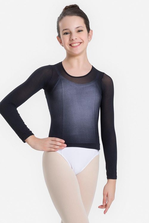 BLUSA AURA INFANTIL REF. SD1573 - PRETA