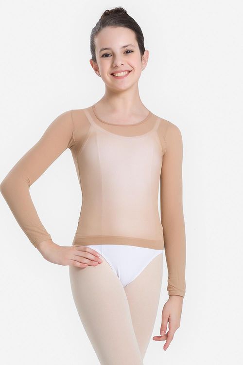 BLUSA AURA INFANTIL REF. SD1573 - BEGE CLARO