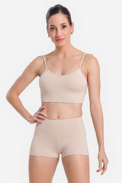 SHORTS CLASSIC SENTIR ADULTO REF. SD1836 - BEGE MEDIO