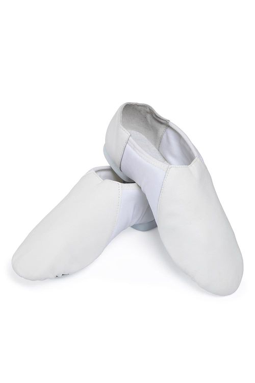 F56 - Branco - C - Botinha Profissional Jazz - Sola de E.V.A