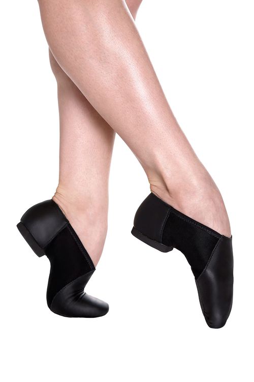 F56A - Caramel - C - Botinha Profissional Jazz - Sola de Camurça