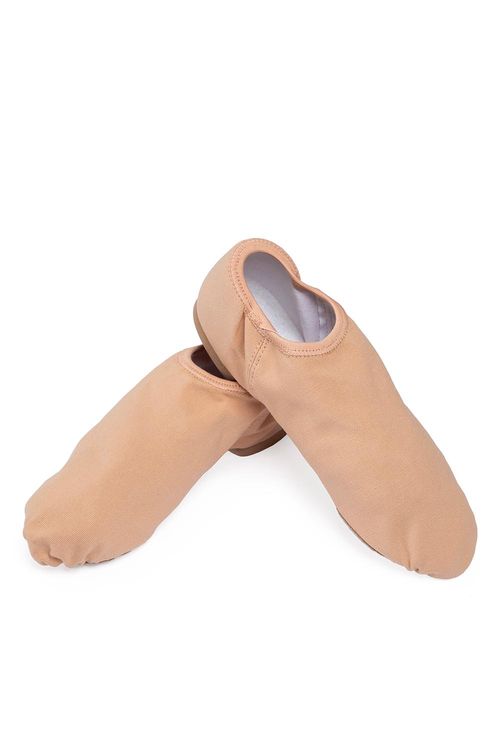 JZ75VG  Nude - M - Botinha Jazz Vegana em Lona Stretch