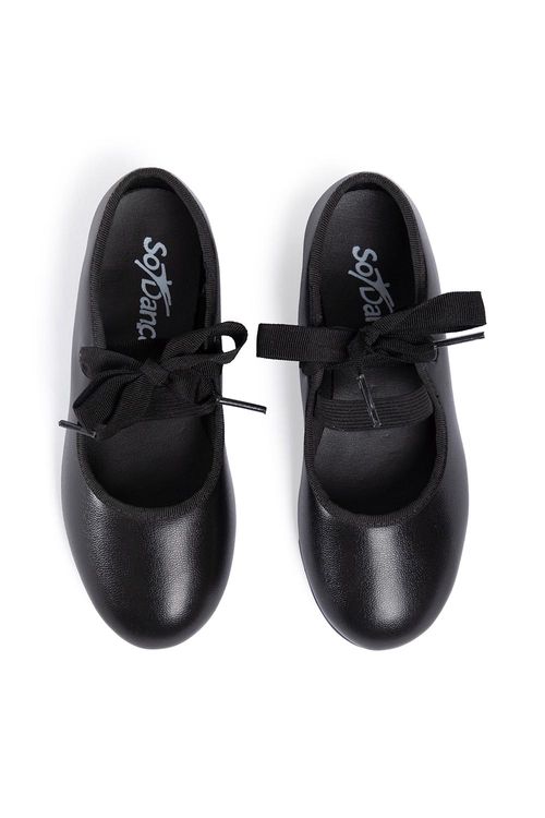 TA33/34 Sapato de Sapateado Estudante com fecho elástico - Preto