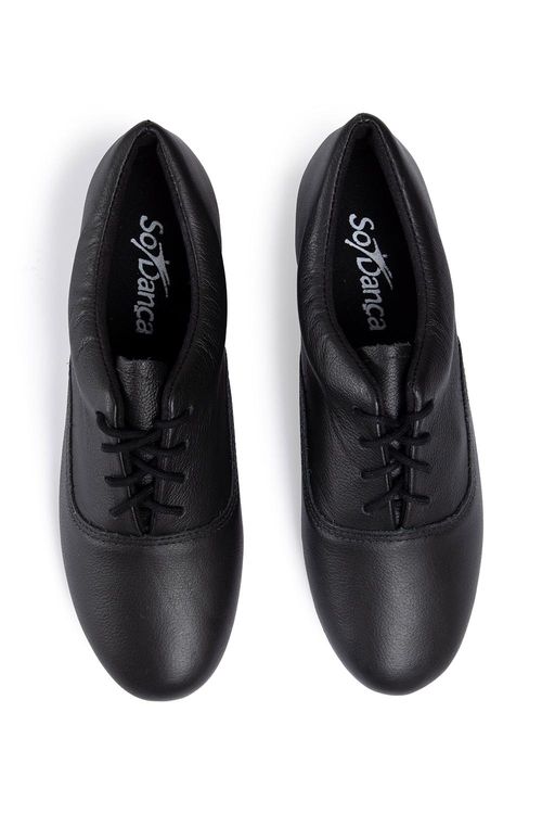 TA800 - Feminino - Sapato de Sapateado Profissional - Freio de Borracha - Preto