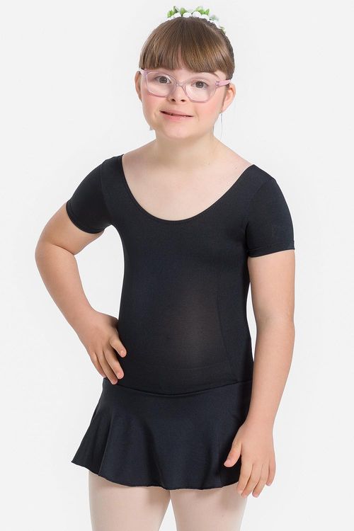 COLLANT C/ SAIA ISIS REF. SD2099 (TAM. 2-4-6) - PRETO - INFANTIL